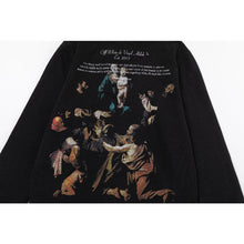 Off White hoodie Color Portrait Oil Painting Wash Hood