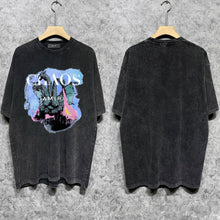 Amiri Washed Distressed T Shirt Printed Trendy Pure Cotton