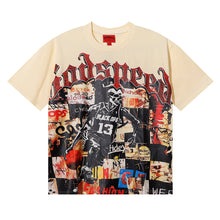 Godspeed T Shirts Basketball No. 13 Athlete Printed Cotton Crew Neck Short Sleeve Men and Women