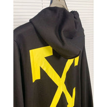 Off White hoodie oil painting series arrow pattern hooded