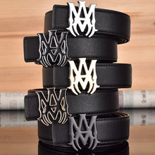 Amiri Belt Black linen leather texture
