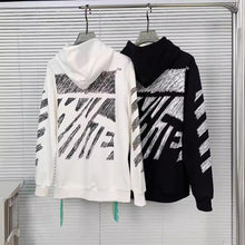 Off White hoodie sketch arrow pattern hooded