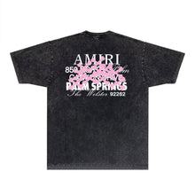 Amiri Washed Distressed T Shirt Printed Trendy Pure Cotton