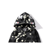 Bathing Ape Bape Hoodie camouflage luminous sweater men's autumn and winter cardigan