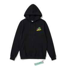 Off White hoodie Multicolored Leaf Arrow Pattern Crew Neck Hoodie