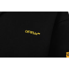 OW cordon arrow pattern pullover hooded sweatshirt