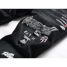 DSQ2 Jeans Rhinestone Decorated Ripped Stretch Jeans