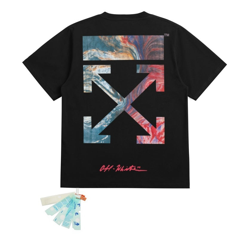 OFF WHITE T SHITRS High-quality 100% pure cotton streetwear