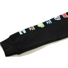 OW cartoon pattern arrow hooded sweater