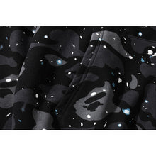 Bathing Ape Bape Hoodie Luminous Starry Sky Two-Hat Cardigan Zipper Velvet Shark