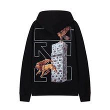 OW Lion Eagle Arrow Pattern Pullover Hooded Sweater