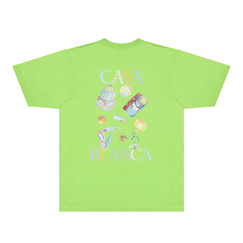 Casablanca T Shirts Street High-quality pure cotton