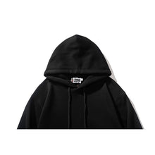 Bathing Ape Bape Hoodie Man Alphabet Print Solid Color Shark