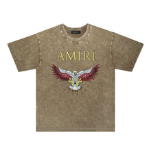 Amiri Washed Distressed T Shirt Printed Trendy Pure Cotton