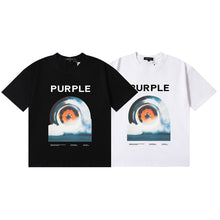 Purple T Shirts Tire Print