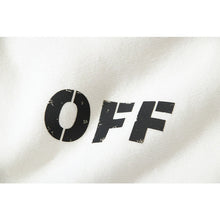 Off White hoodie simple solid color pullover hooded