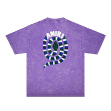 Amiri Washed Distressed T Shirt Printed Trendy Pure Cotton