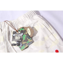 Bathing ape Bape Shorts Camo luminous shark side print five-point pants straight beach pants