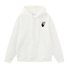 OW gradual change arrow print pattern pullover hooded sweater
