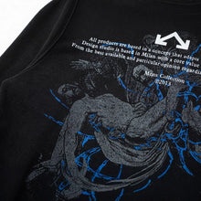 Off White hoodie pocket letter portrait pattern pullover