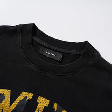 Amiri T Shirts Washed Series Golden Foot