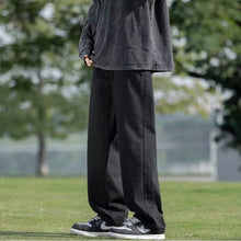 Men Jeans Summer Loose Wide Leg Pants Straight-Leg Trousers