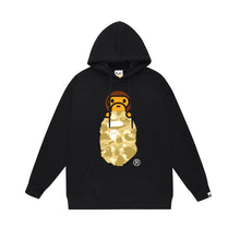 Bathing Ape Bape Hoodie Autumn/Winter Letter Print Loose Hoodie Pullover Ape Sweater