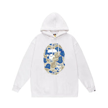 Bathing Ape Bape Hoodie Autumn/Winter Letter Print Loose Hoodie Pullover Ape Sweater