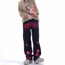 Men Jeans XINGX Paste Cloth Embroidery Jeans Retro Hip Hop Straight Loose Trousers