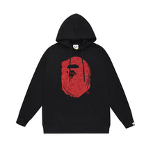 Bathing Ape Bape Hoodie Autumn/Winter Letter Print Loose Hoodie Pullover Ape Sweater