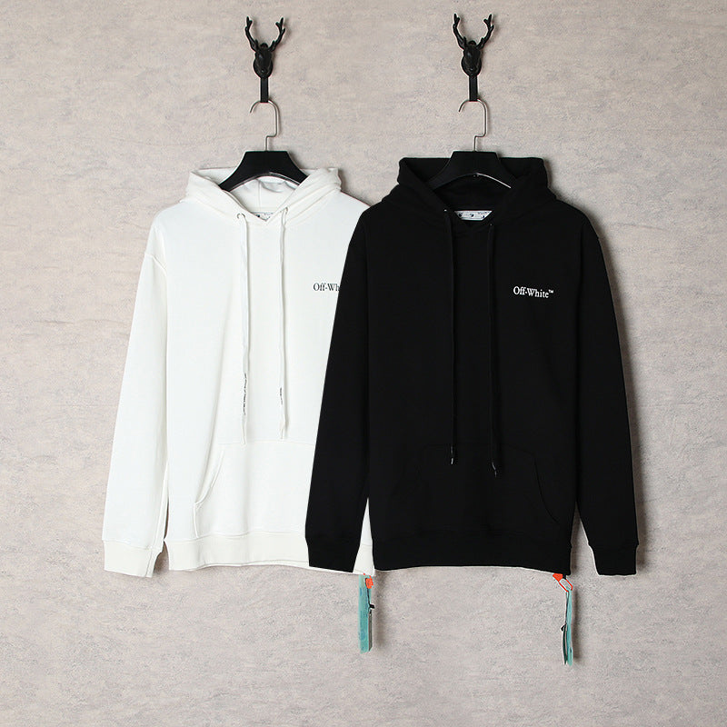 Off White hoodie oil painting series pullover terry hooded