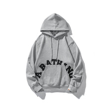 Bathing Ape Bape Hoodie Man Alphabet Print Solid Color Shark
