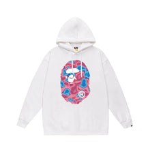 Bathing Ape Bape Hoodie Autumn/Winter Letter Print Loose Hoodie Pullover Ape Sweater