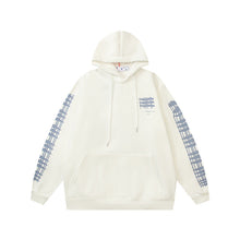 Off White hoodie geometric building arrow pattern fleece hooded