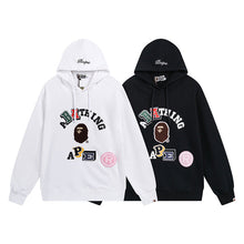 Bathing Ape Bape Hoodie Shark Head Sweater Colored Letter Print Fall/Winter Hooded Jacket