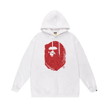 Bathing Ape Bape Hoodie Autumn/Winter Letter Print Loose Hoodie Pullover Ape Sweater