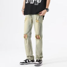 Men Jeans Summer Loose Straight Casual Trousers