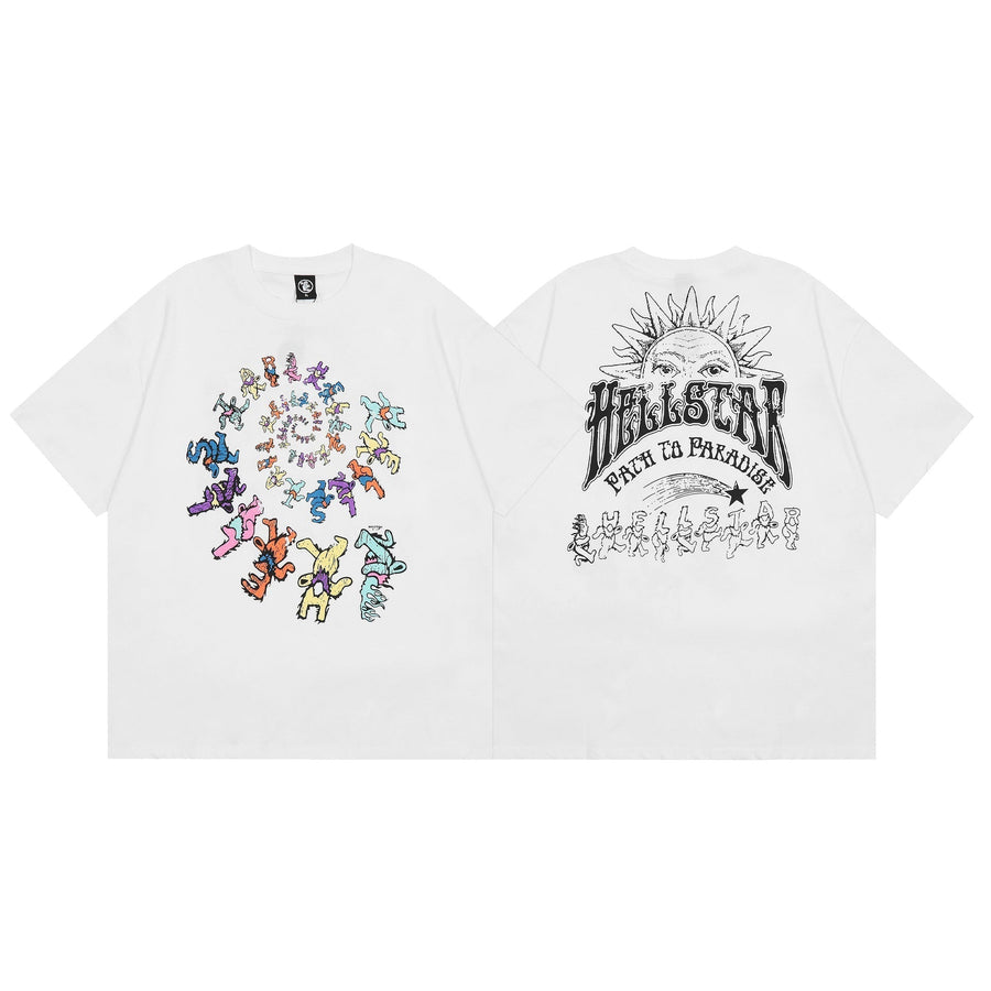 HS T Shirt Creative Sun Print