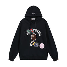 Bathing Ape Bape Hoodie Shark Head Sweater Colored Letter Print Fall/Winter Hooded Jacket