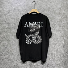 Amiri T Shirt Printed Casual Hip Hop round Neck Short Sleeve T-shirt