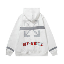 Off White hoodie Alphabet Arrow Pattern Fleece Hood
