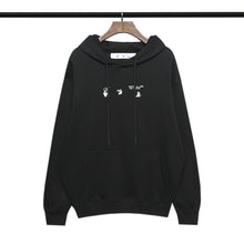 Off White hoodie blue melted arrow pattern hooded