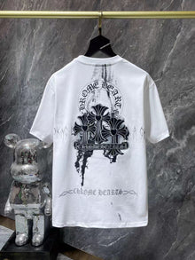CHH Heart T Shirts Sanskrit Half Sleeve Crew Neck Short Sleeve Casual