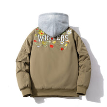 Men Vintage Jackets Thickened baseball jersey Simple embroidery Couple trendy stand-up collar jacket