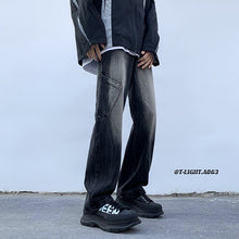 Men Jeans Gradient Jeans Straight-Leg Pants Casual Trousers