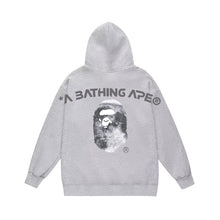 Bathing Ape Bape Hoodie Autumn/Winter Letter Print Loose Hoodie Pullover Ape Sweater