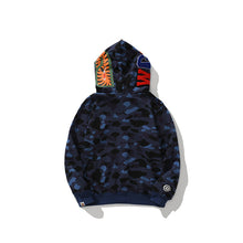 Ape Hoodie Double Hat Tiger Head Sweater Men's Cardigan