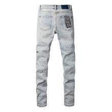 KSUBI Jeans Slim Fit Casual Stretch Ripped Jeans
