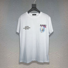 Amiri T Shirt Printed Casual Hip Hop Short-Sleeved T-shirt for Men