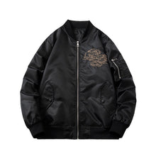 Men Vintage Jackets Guochao Vintage Dragon Embroidered Jacket Flight Suit Baseball Suit